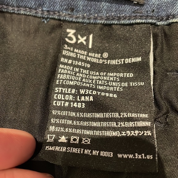 3X1 Higher Ground Jesse Straight High Rise Jeans in Lana - Picture 5 of 5